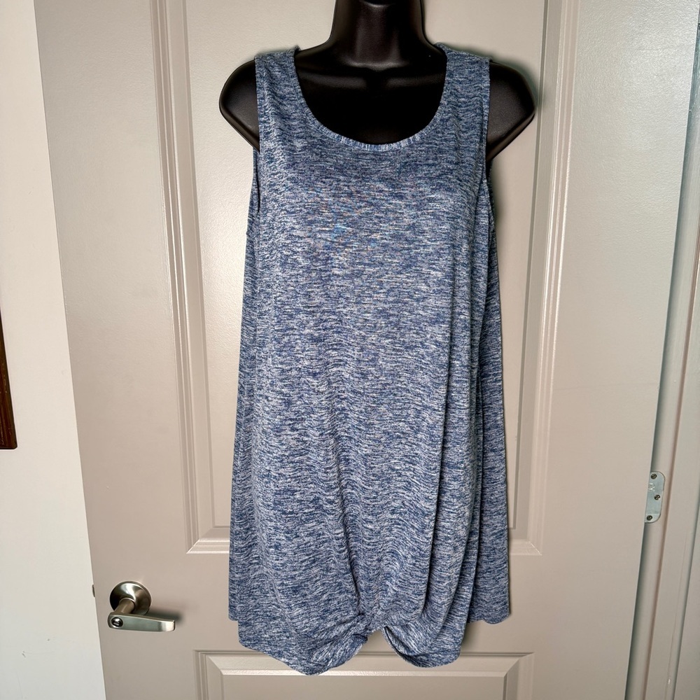 Cupshe | Heathered Knit Tank Dress | Twist Hem | Size L